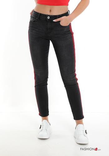 Cotton Jeans with buttons with zip with pockets - ph 1