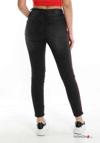 Cotton Jeans with buttons with zip with pockets - ph 2