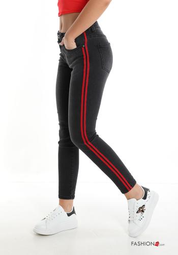 Cotton Jeans with buttons with zip with pockets - ph 3