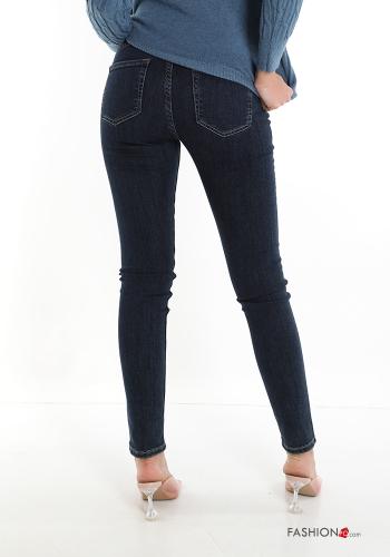 Jeans in Cotone con tasche con bottoni con zip - ph 2