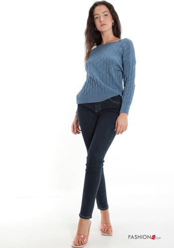 Jeans in Cotone con tasche con bottoni con zip - ph 5