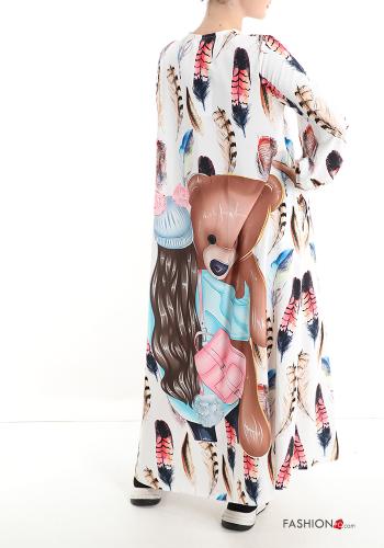 Robe imprimé à col en V - ph 2