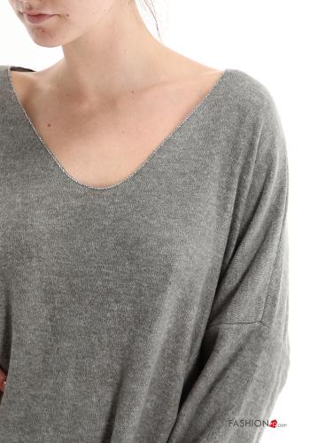 v-neck Wool Mix Dress - ph 4
