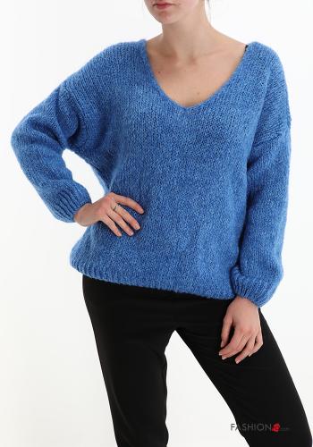 Pull en Mohair à col en V - ph 1