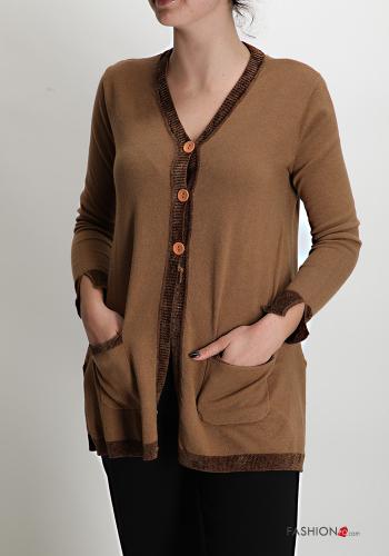 Cardigan with buttons with pockets - ph 1