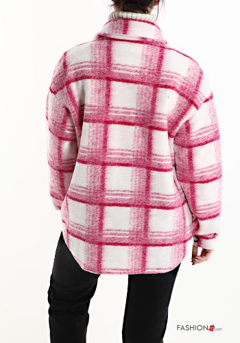 Tartan-Muster Hemd aus Wollmischung mit Taschen - ph 2