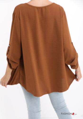 Blusa  con collana con bottoni - ph 2