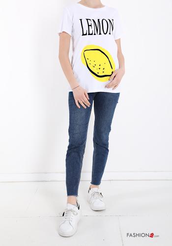 T-shirt in Cotone Fantasia stampata - ph 5