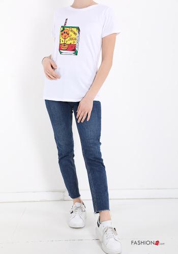 T-shirt in Cotone Fantasia stampata - ph 5