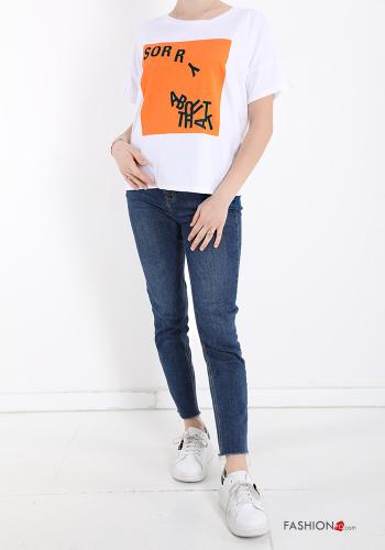 T-shirt in Cotone Fantasia stampata - ph 5