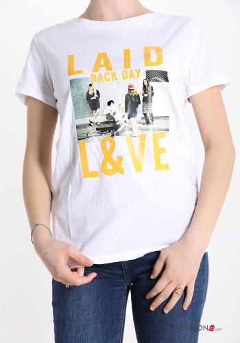 Bedrucktes T-shirt aus Baumwolle - ph 1