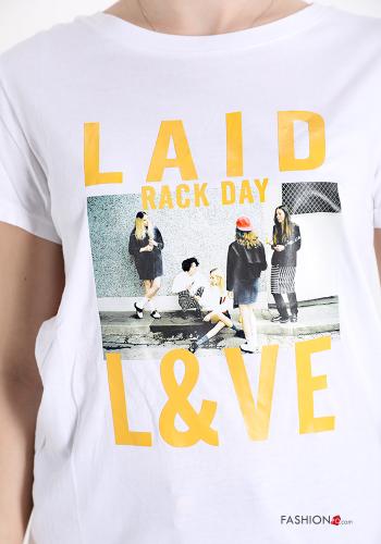 Bedrucktes T-shirt aus Baumwolle - ph 4