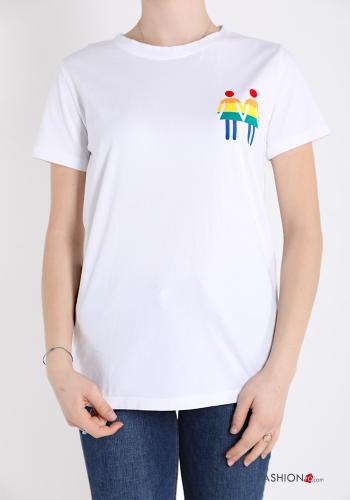 T-shirt in Cotone Fantasia stampata - ph 1