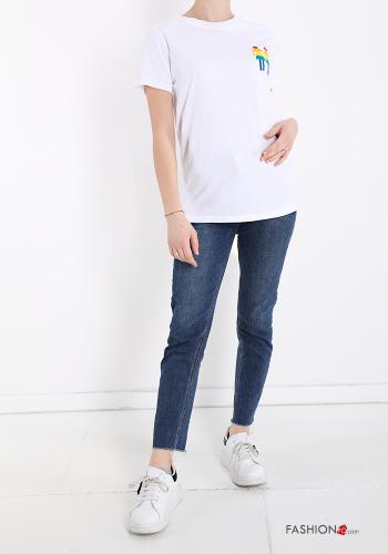 T-shirt in Cotone Fantasia stampata - ph 5