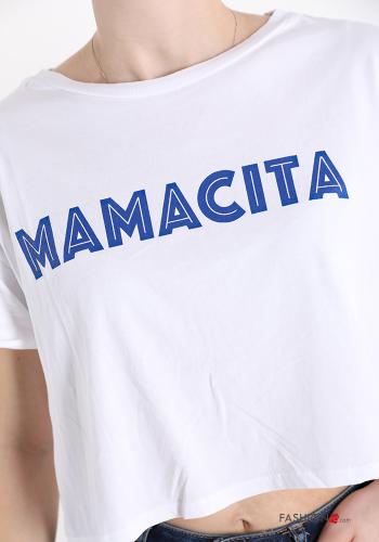 T-shirt in Cotone Fantasia scritta - ph 4