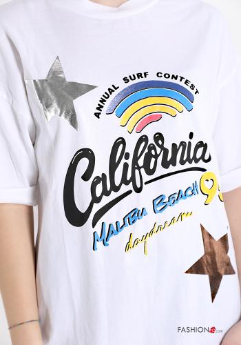 T-shirt in Cotone Fantasia stampata - ph 4