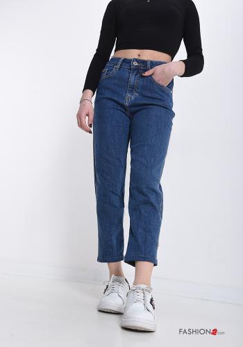 Cotton Jeans with buttons with zip with pockets - ph 5