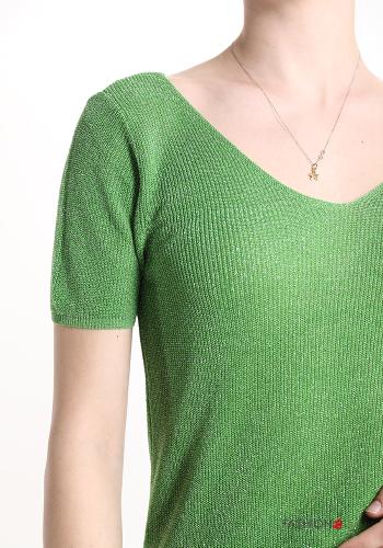 Lurex T-shirt mit V-Ausschnitt - ph 4