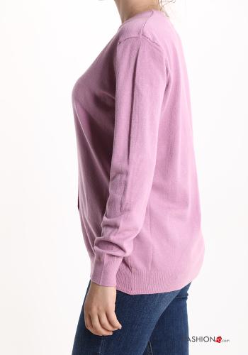 Cardigan with buttons with v-neck - ph 3