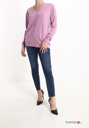 Cardigan with buttons with v-neck - ph 5