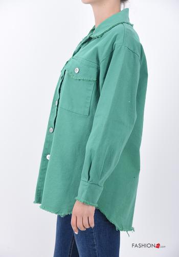 Jacke aus Baumwolle mit Knöpfen mit Taschen - ph 3