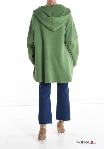 Spolverino con zip con tasche con cappuccio - ph 2