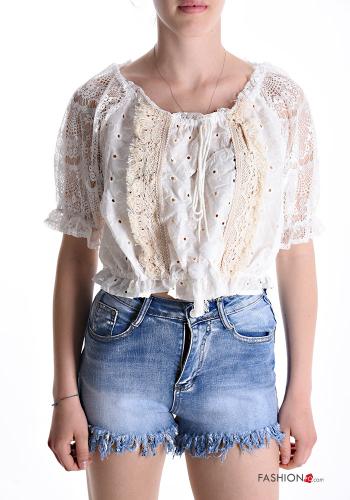 macrame Cotton Top broderie anglaise