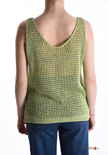 lurex fishnet Tank-Top - ph 2