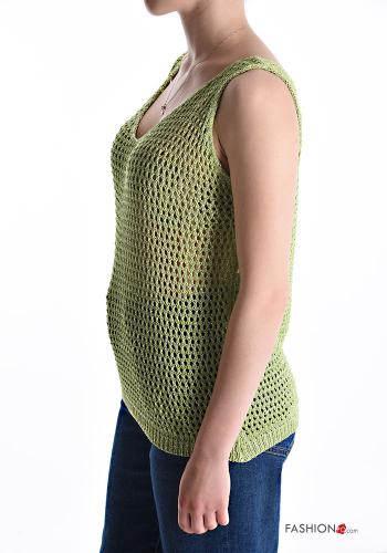 lurex fishnet Tank-Top - ph 3
