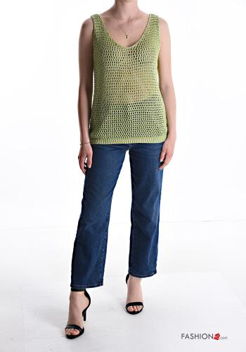 lurex fishnet Tank-Top - ph 5