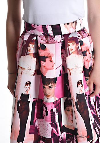 Saia Padrão Estampado com elástico - ph 4