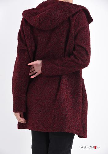Coat with buttons with hood with pockets - ph 2