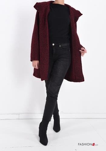 Coat with buttons with hood with pockets - ph 6