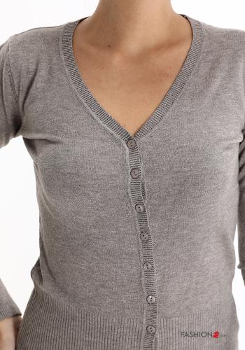 Cardigan con bottoni scollo a V - ph 4