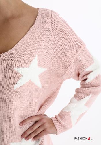 Astral Patterned v-neck Sweater - ph 4