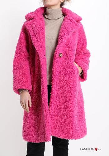 Teddy Bear Coat with buttons with lining with pockets