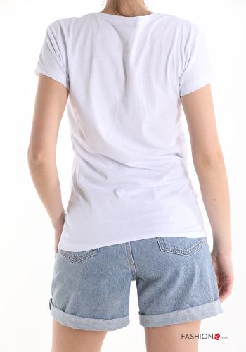 Bedrucktes T-shirt aus Baumwolle - ph 2