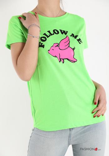 Patterned Cotton T-shirt - ph 1