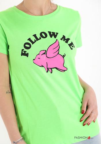 Patterned Cotton T-shirt - ph 4