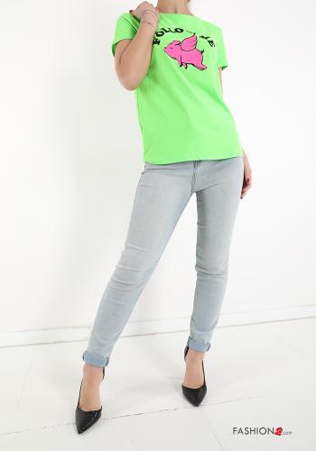 Patterned Cotton T-shirt - ph 5