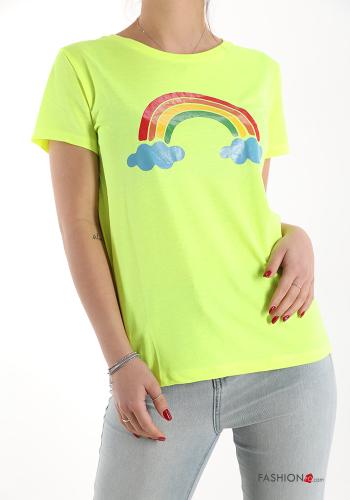 Bedrucktes T-shirt aus Baumwolle - ph 1