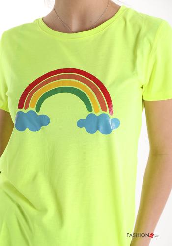 Bedrucktes T-shirt aus Baumwolle - ph 4