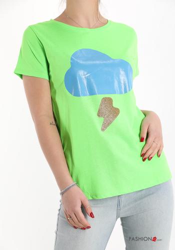 Patterned Cotton T-shirt - ph 1