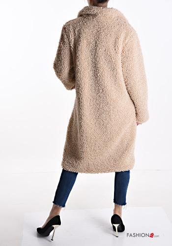 Manteau Teddy Bear à boutons avec poches - ph 2