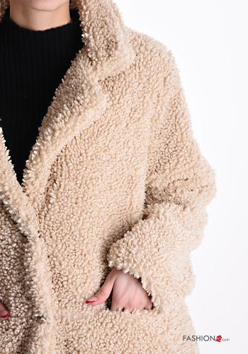 Manteau Teddy Bear à boutons avec poches - ph 4