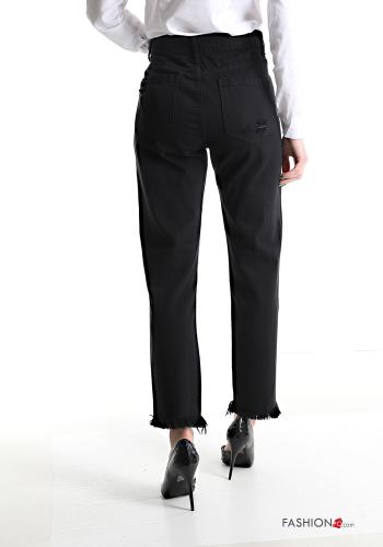 Jeans in Cotone con tasche con bottoni con zip - ph 2