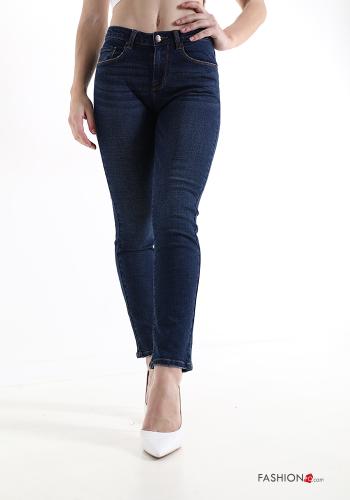 Cotton Jeans with buttons with zip with pockets - ph 1