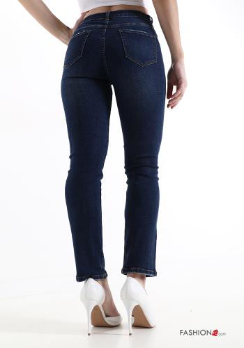 Cotton Jeans with buttons with zip with pockets - ph 2