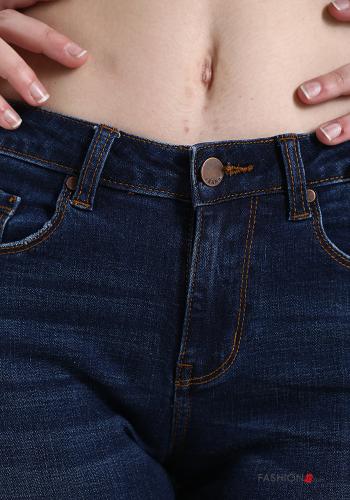 Cotton Jeans with buttons with zip with pockets - ph 4