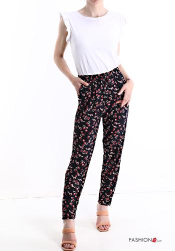 Pantalones Diseño impreso con cinturón con bolsillos - ph 5